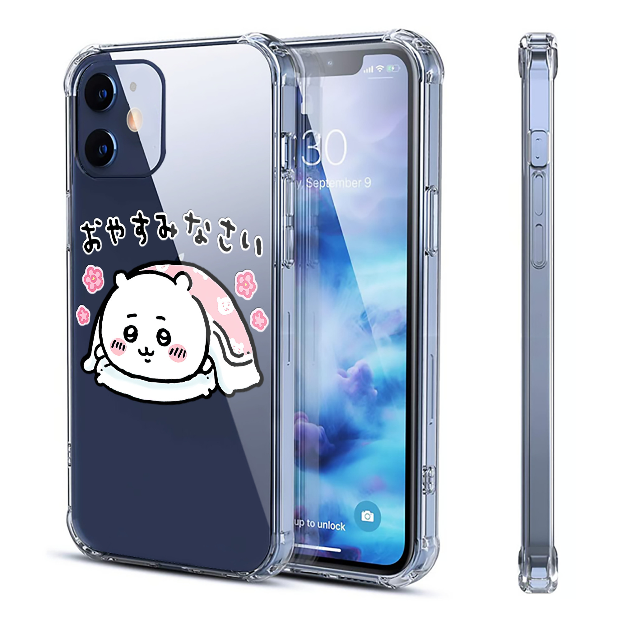 （画像用） ちいかわ ちいかわ Chii-kawa chiikawa 【iPhone 12シリーズ対応】透明スマホケース（クリアソフトケース）
